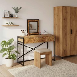 Table de Toilette Marron 100 x 40 x 120 cm Bois d'Acacia Massif 627008627008