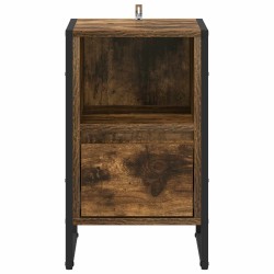 Table de chevet Chêne Fumé 39,5 x 30 x 50 cm Bois d'ingénierie 627009627009
