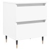 Table de chevet Blanc 40x35x50 cm Bois d’ingénierie 627010627010