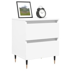 Table de chevet Blanc 40x35x50 cm Bois d’ingénierie 627010627010