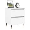 Table de chevet Blanc 40x35x50 cm Bois d’ingénierie 627010627010