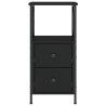 Table de chevet noir 34x35,5x70 cm bois d’ingénierie 627011627011