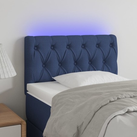 Tête de lit à LED Bleu 80x7x78/88 cm Tissu 627012627012