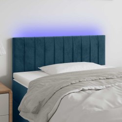 Tête de lit à LED Bleu foncé 80x5x78/88 cm Velours 627014627014