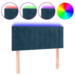 Tête de lit à LED Bleu foncé 80x5x78/88 cm Velours 627014627014