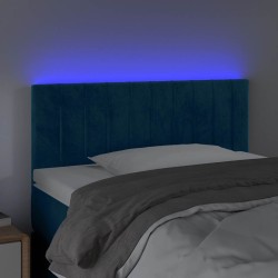 Tête de lit à LED Bleu foncé 80x5x78/88 cm Velours 627014627014