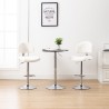 Tabourets de bar lot de 2 blanc similicuir 627016627016