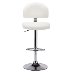 Tabourets de bar lot de 2 blanc similicuir 627016627016