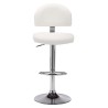 Tabourets de bar lot de 2 blanc similicuir 627016627016