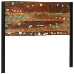 Tête de lit 120 cm bois massif récupéré et fer 627017627017