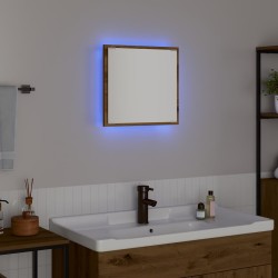 Miroir de salle de bain LED Chêne artisanal 40 x 37 x 8.5 cm 627020627020