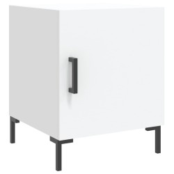 Table de chevet blanc 40x40x50 cm bois d’ingénierie 627021627021