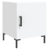 Table de chevet blanc 40x40x50 cm bois d’ingénierie 627021627021