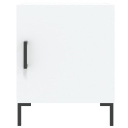 Table de chevet blanc 40x40x50 cm bois d’ingénierie 627021627021