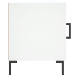 Table de chevet blanc 40x40x50 cm bois d’ingénierie 627021627021