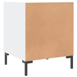 Table de chevet blanc 40x40x50 cm bois d’ingénierie 627021627021