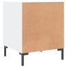 Table de chevet blanc 40x40x50 cm bois d’ingénierie 627021627021