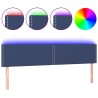 Tête de lit à LED Bleu 200x5x78/88 cm Tissu 627022627022