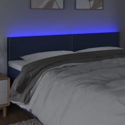 Tête de lit à LED Bleu 200x5x78/88 cm Tissu 627022627022