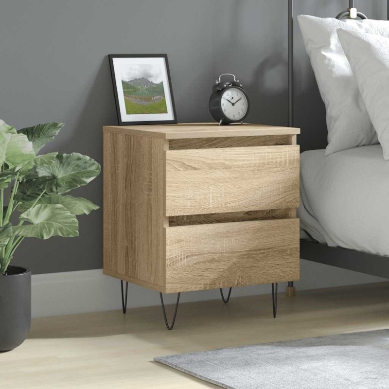 Table de chevet chêne sonoma 40x35x50 cm bois d’ingénierie 627024627024