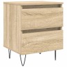 Table de chevet chêne sonoma 40x35x50 cm bois d’ingénierie 627024627024