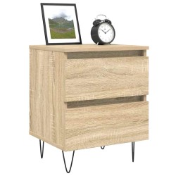 Table de chevet chêne sonoma 40x35x50 cm bois d’ingénierie 627024627024
