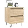 Table de chevet chêne sonoma 40x35x50 cm bois d’ingénierie 627024627024