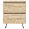 Table de chevet chêne sonoma 40x35x50 cm bois d’ingénierie 627024627024