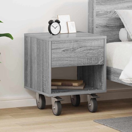 Table de chevet Gris Sonoma 40,5 x 40 x 48 cm Bois d'ingénierie 627025627025