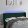 Tête de lit à LED Vert foncé 147x16x78/88 cm Velours 627028627028