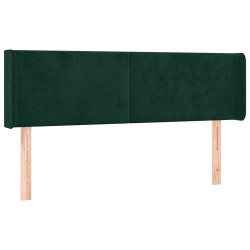 Tête de lit à LED Vert foncé 147x16x78/88 cm Velours 627028627028