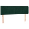 Tête de lit à LED Vert foncé 147x16x78/88 cm Velours 627028627028