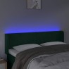 Tête de lit à LED Vert foncé 147x16x78/88 cm Velours 627028627028