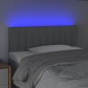 Tête de lit à LED Gris clair 100x5x78/88 cm Tissu 627029627029