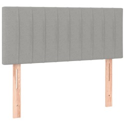 Tête de lit à LED Gris clair 100x5x78/88 cm Tissu 627029627029