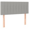 Tête de lit à LED Gris clair 100x5x78/88 cm Tissu 627029627029