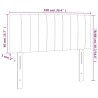 Tête de lit à LED Gris clair 100x5x78/88 cm Tissu 627029627029