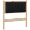 Tête de lit capitonnée avec tête de lit Marron 75 cm Pin massif 627030627030
