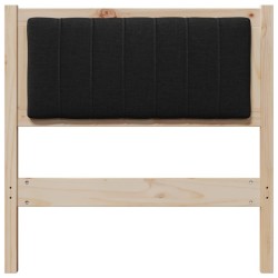 Tête de lit capitonnée avec tête de lit Marron 75 cm Pin massif 627030627030