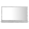 Miroir de salle de bain Gris béton 60x10,5x37 cm Aggloméré 627031627031