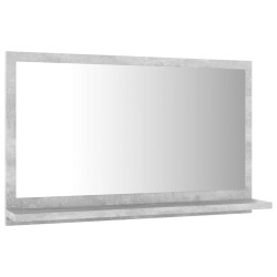 Miroir de salle de bain Gris béton 60x10,5x37 cm Aggloméré 627031627031