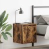 Table de chevet murale chêne fumé 38x34x40 cm 627033627033