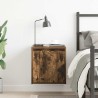 Table de chevet murale chêne fumé 38x34x40 cm 627033627033
