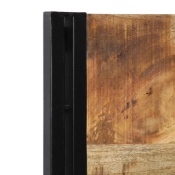 Tête de lit 100 cm bois massif manguier et fer 627035627035