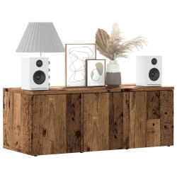 Meuble TV vieux bois 80x34x30 cm bois d'ingénierie 627037627037