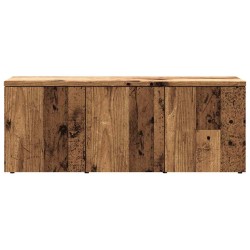 Meuble TV vieux bois 80x34x30 cm bois d'ingénierie 627037627037