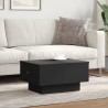 Table basse noir 60x45x31 cm bois d'ingénierie 627038627038