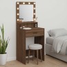 Table de Toilette Chêne brun 50 x 41 x 135 cm Bois d'ingénierie 627042627042