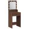 Table de Toilette Chêne brun 50 x 41 x 135 cm Bois d'ingénierie 627042627042