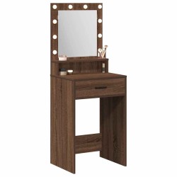 Table de Toilette Chêne brun 50 x 41 x 135 cm Bois d'ingénierie 627042627042